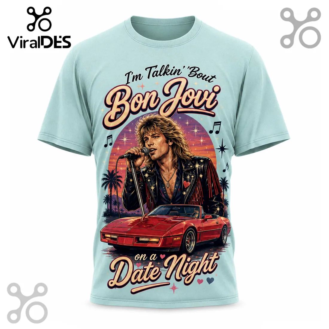 Bon Jovi Road Trip Date Night 2026 Graphic T-Shirt