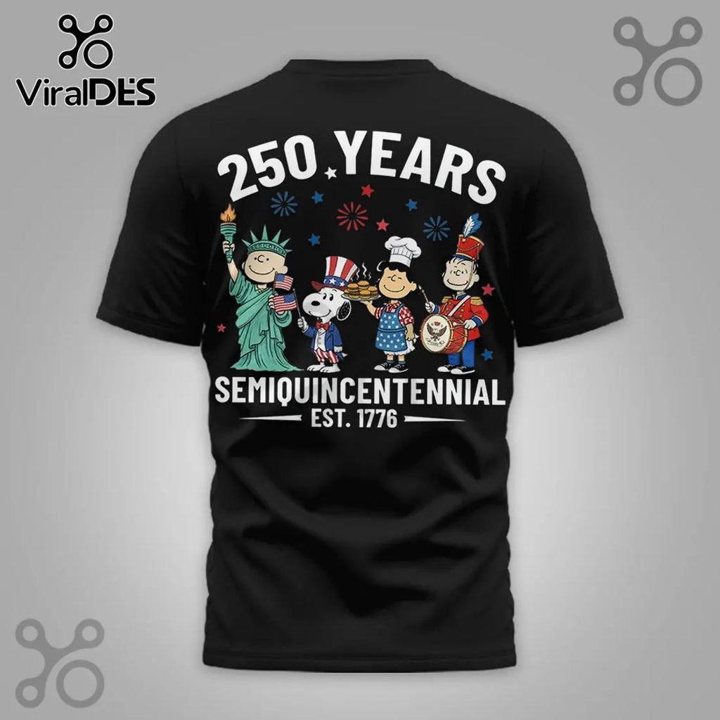 Peanuts 250 Years of Freedom 1776-2026 Patriotic USA Shirt