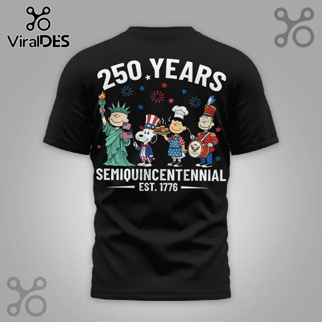 Peanuts 250 Years of Freedom 1776-2026 Patriotic USA Shirt