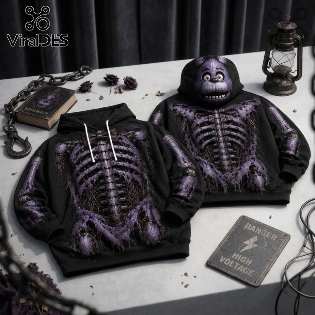Five Nights at Freddy’s Purple Mechanical Skeleton Hoodie