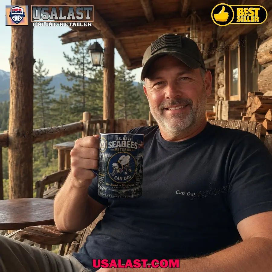 U.S Navy Seabees Veteran Can Do Tribute Coffee Mug