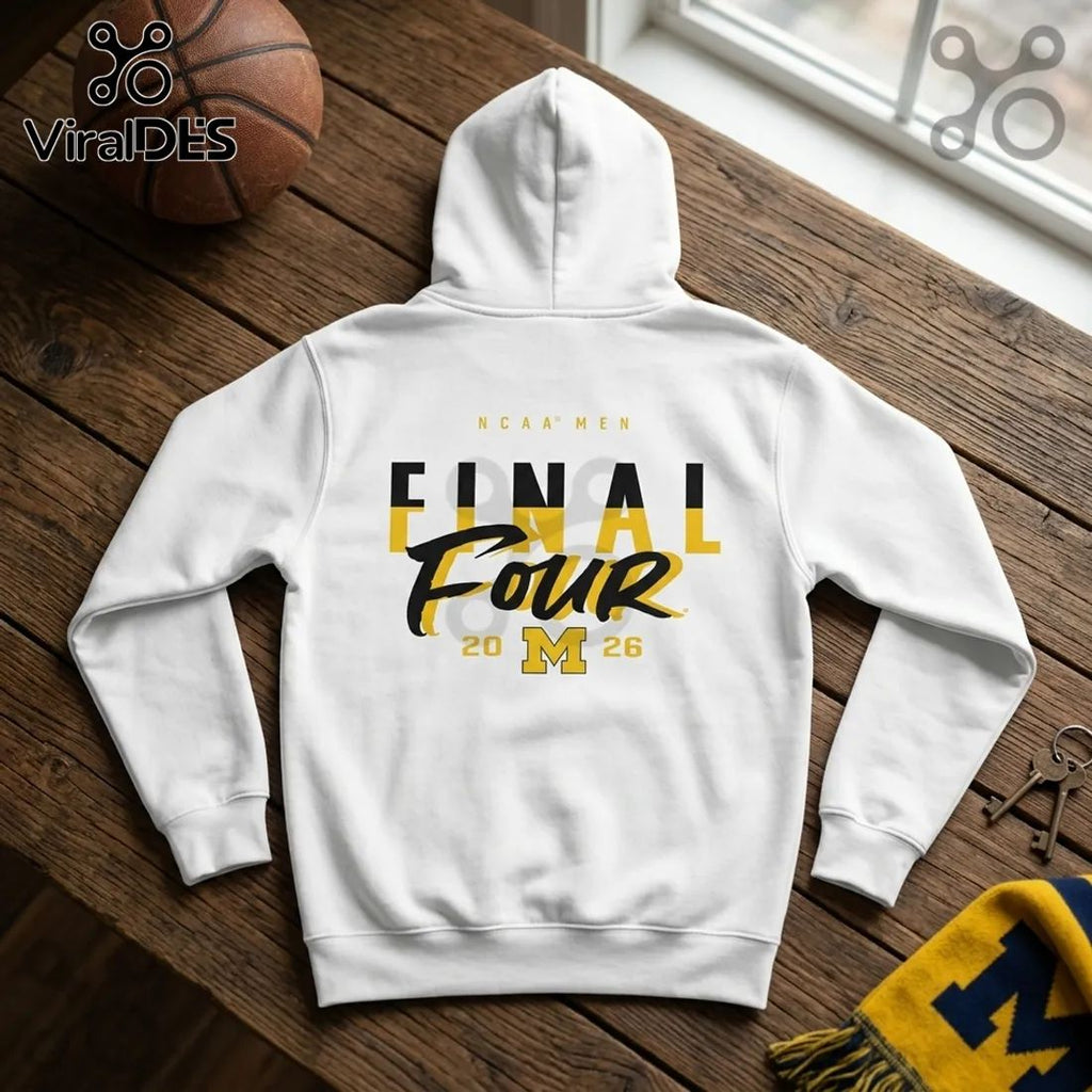 Michigan Wolverines 2026 Final Four White Hoodie