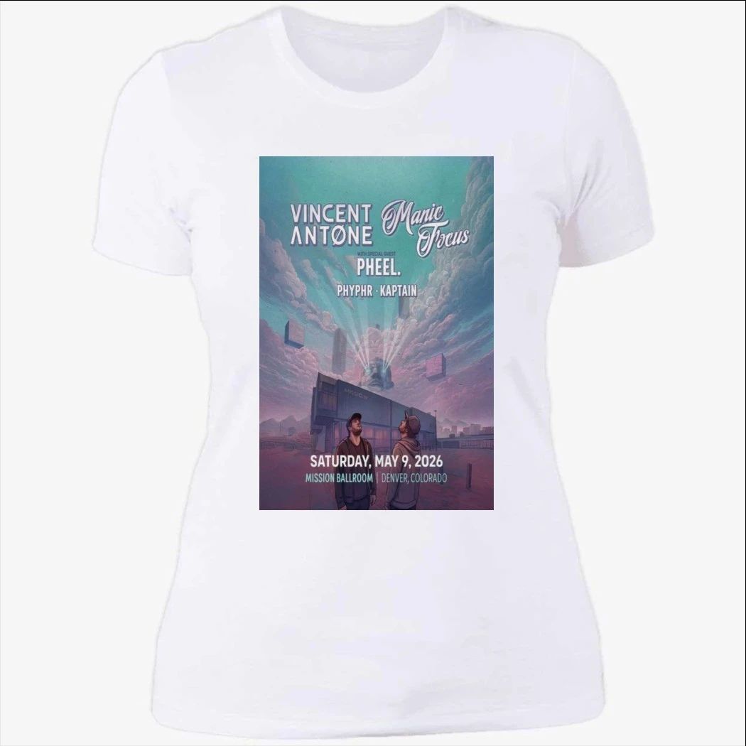 Vincent Antone & Manic Focus Denver, CO TOUR May 9 2026 Shirt