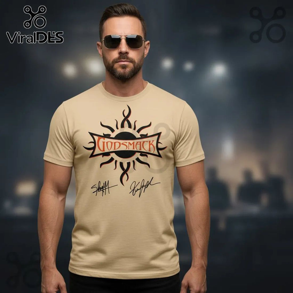 Godsmack The Rise of Rock Tour 2026 With Tour Dates Concert T-Shirt
