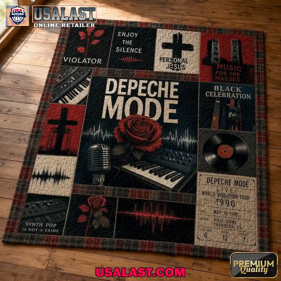 Depeche Mode Iconic Symbol Edition Quilt Blanket