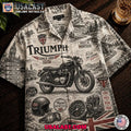 Triumph Motorcycle Vintage Hawaiian Shirt