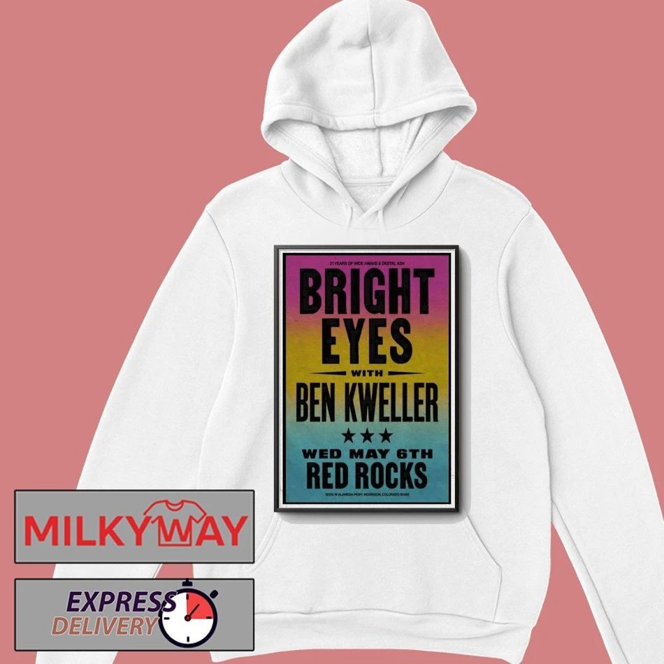 LIMITED May 06 2026 Bright Eyes Morrison, CO, Red Rocks Poster shirt