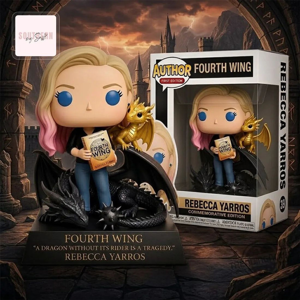 Rebecca Yarros Fourth Wing Commemorative Author Funko Pop Figure Doll