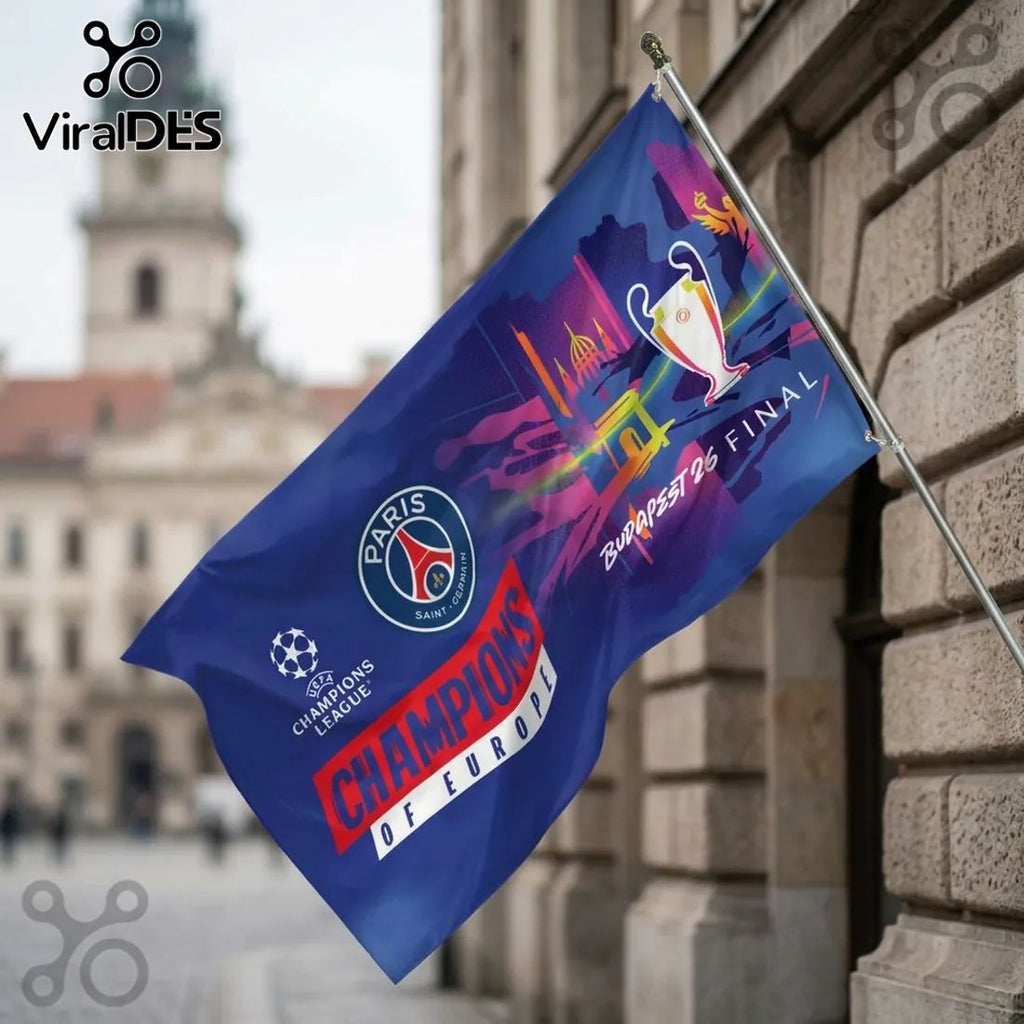 Paris Saint-Germain Champions Limited Edition House Flag
