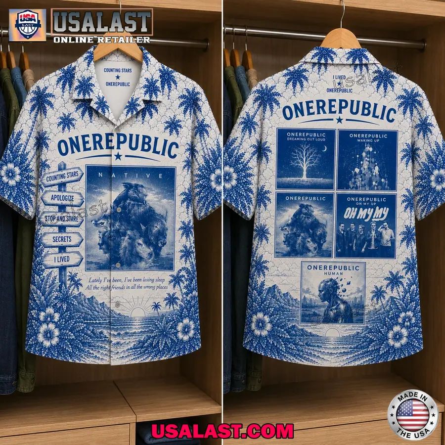 One Republic Vintage Tropical Album Hawaiian Shirt