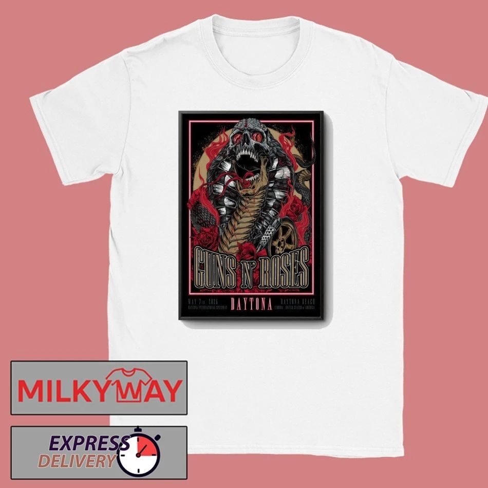 Guns N’ Roses May 7 2026, Daytona Beach FL Poster shirt
