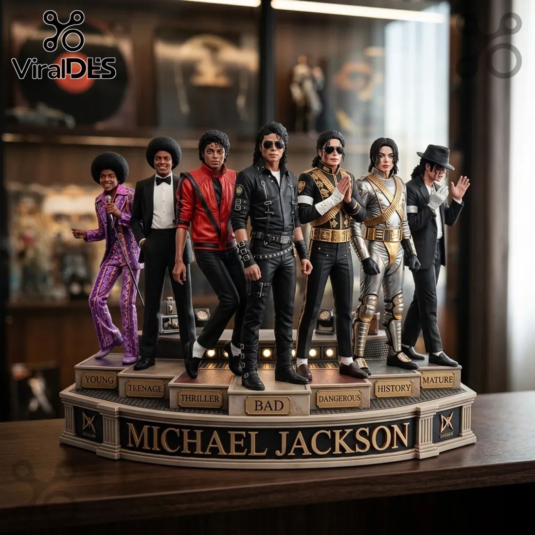 Michael Jackson Evolution Sculpted Figurine Statue