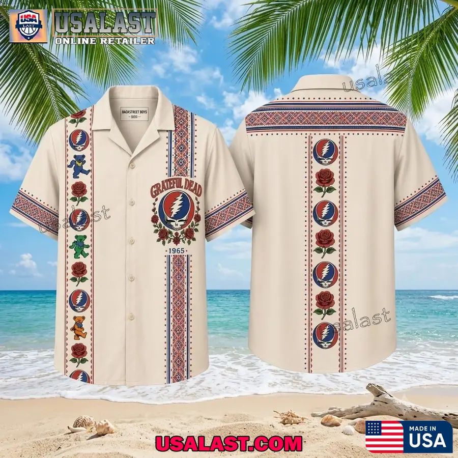 Grateful Dead Steal Your Face Skull Logo 1965 Hawaiian Shirt