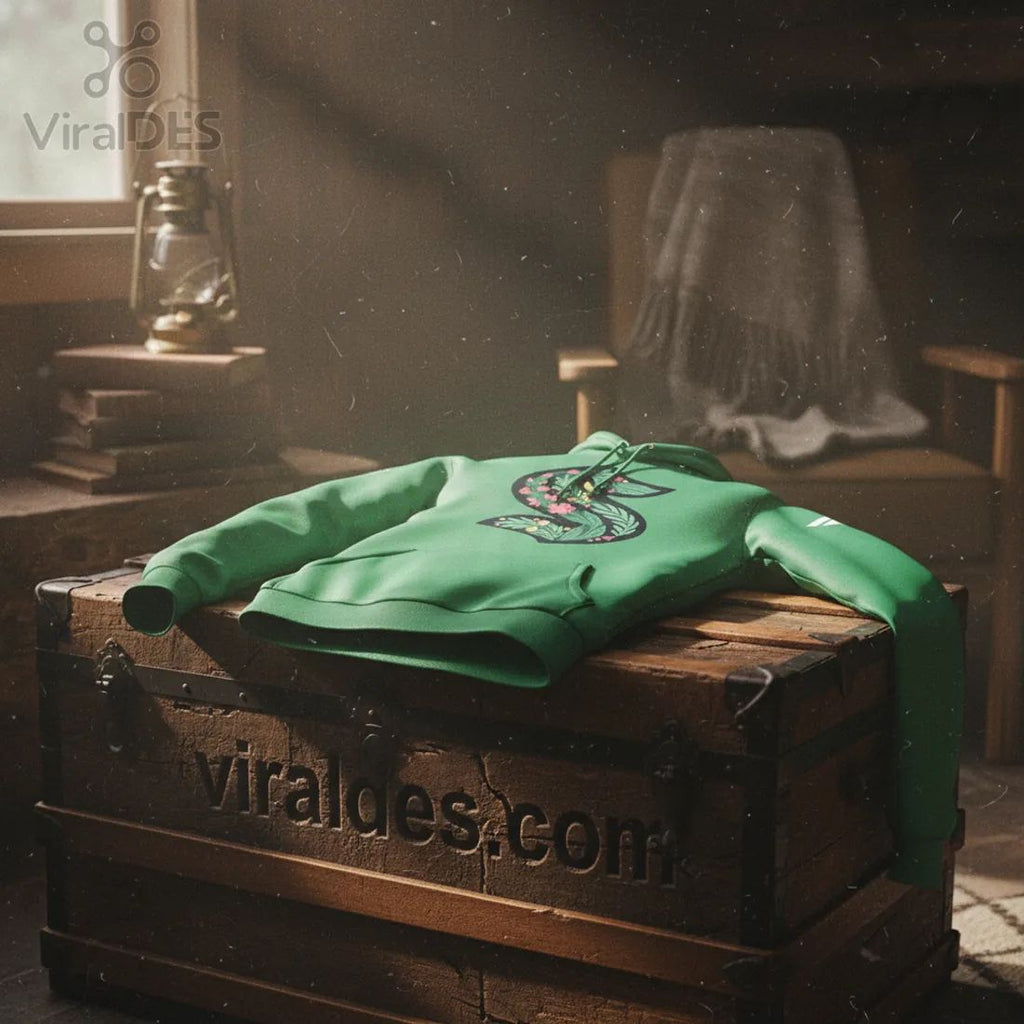 Seattle Kraken Green Night Floral S Logo Hoodie