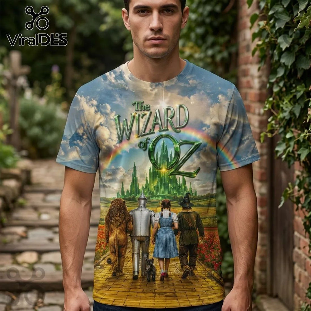 The Wizard of Oz x USA 250th Anniversary Patriotic Gift for Men 3D T-Shirt