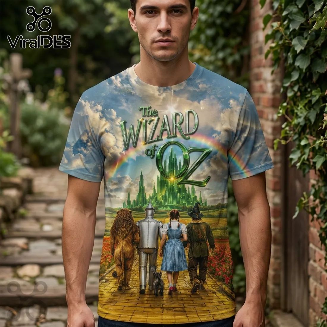 The Wizard of Oz x USA 250th Anniversary Patriotic Gift for Men 3D T-Shirt