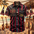 AC/DC Hells Bells For Those About To Rock Striped Hawaiian Shirt