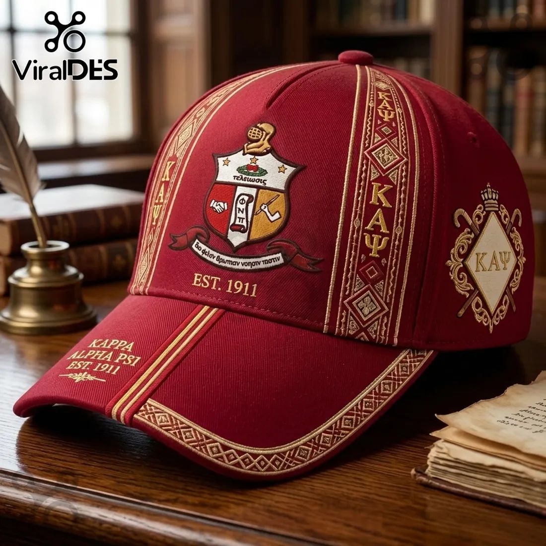 Kappa Alpha Psi Crimson Premium Peaked Cap