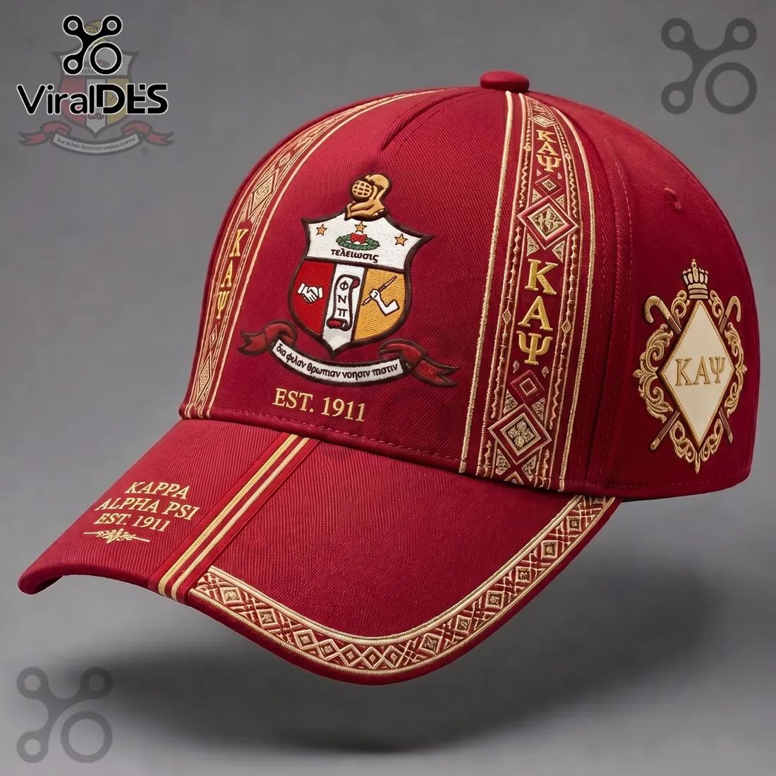 Kappa Alpha Psi Crimson Premium Peaked Cap