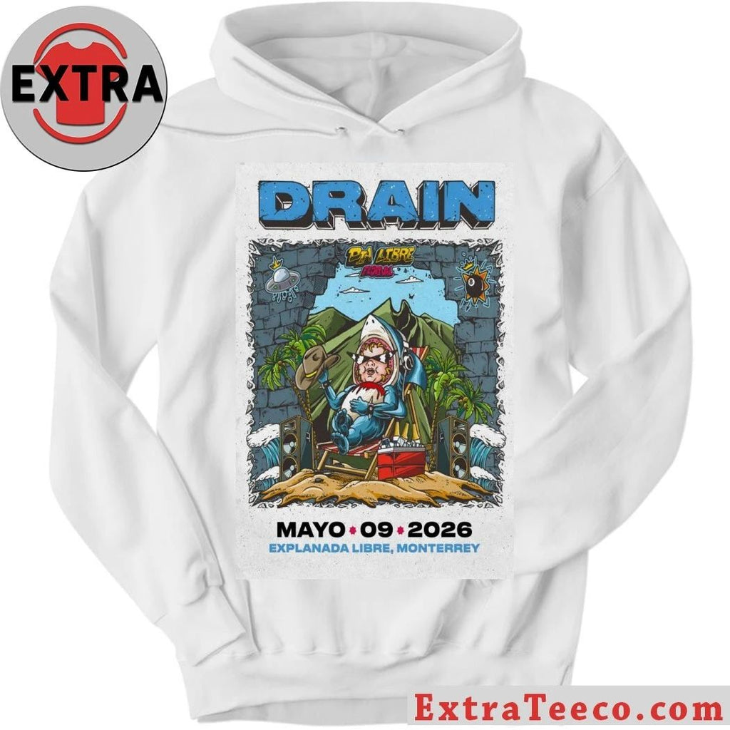 Drain May 9 2026 Dia Libre Festival Monterrey Mexico Poster Shirt