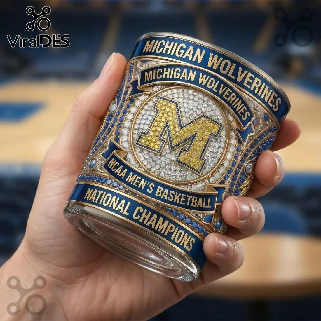 Michigan Wolverines 2026 Championship Edition Drinking Glass