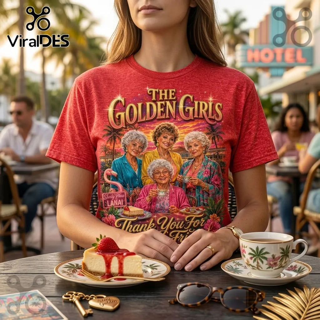 The Golden Girls Vintage Red Tie Dye T-Shirt