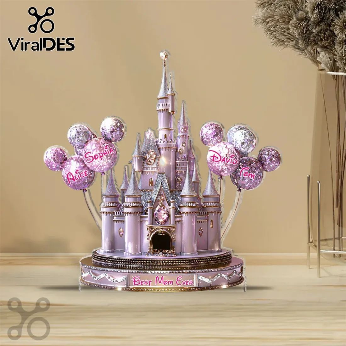 Personalized Magical Castle LED Light Sculpture