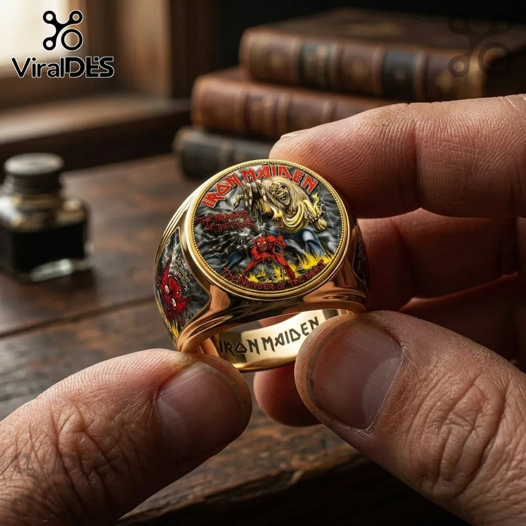 Iron Maiden The Number of the Beast Signet Ring