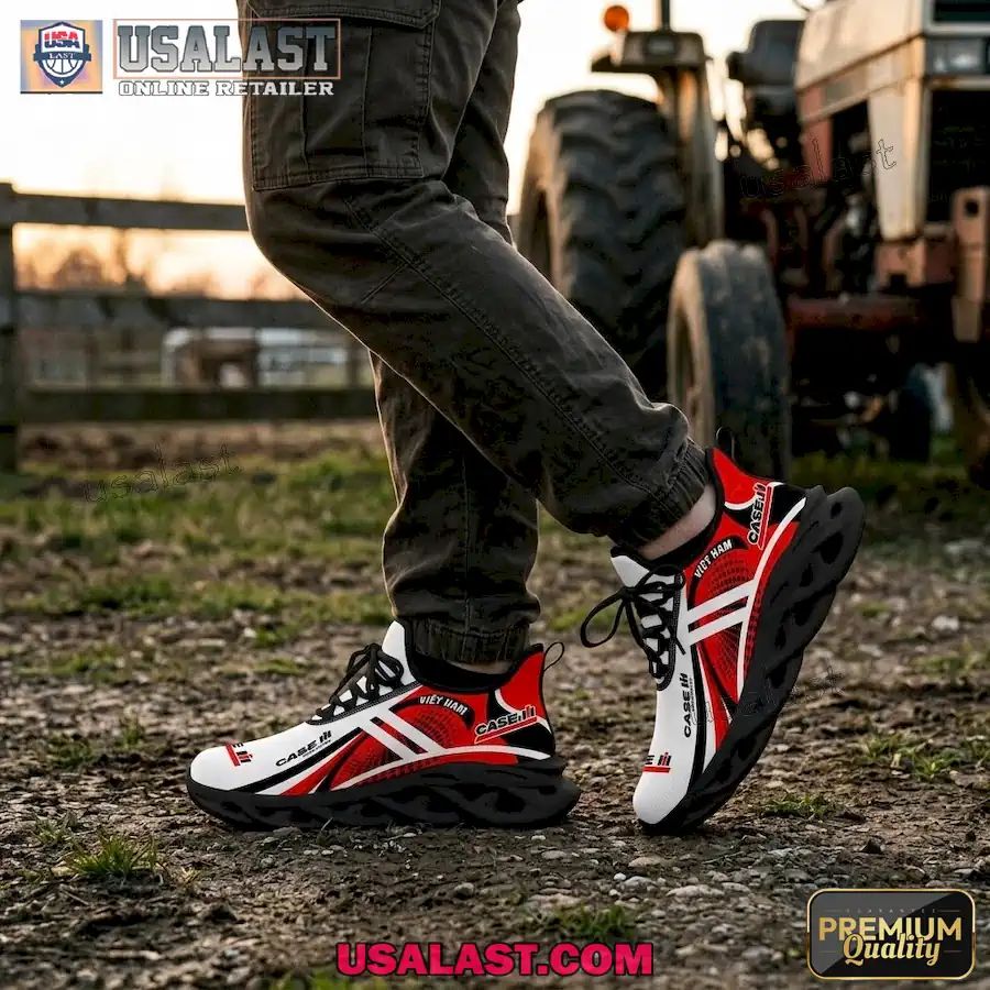 Case IH Tractor Personalized Max Soul Shoes