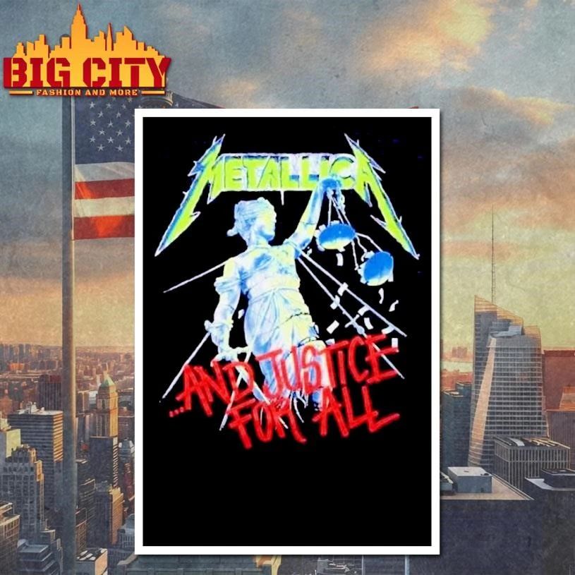 Metallica 2026 tour M72 Gildan Classic …And Justice for All shirt
