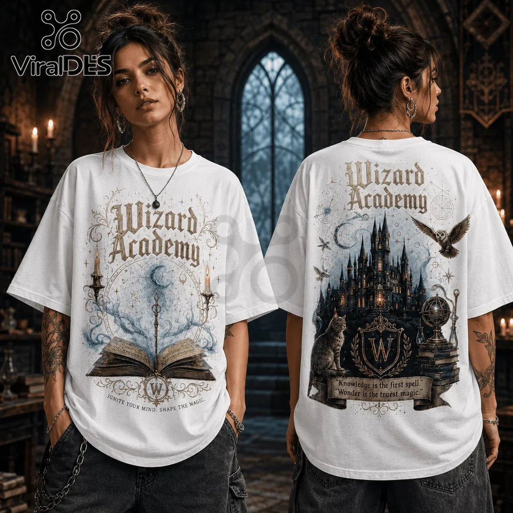 Wizard Academy Magic Castle Casual T-Shirt