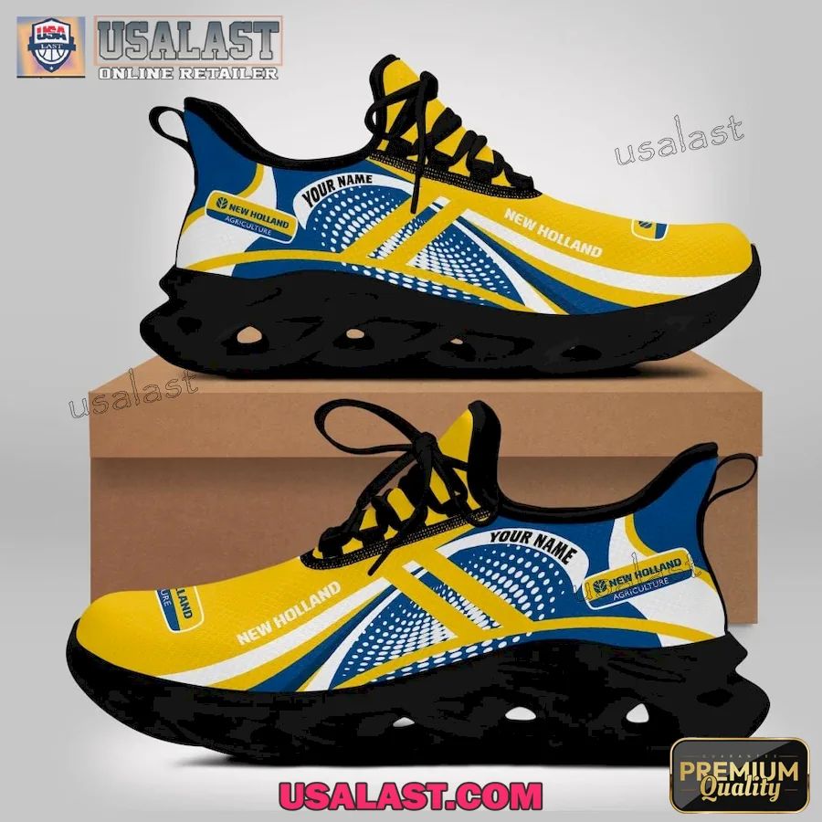 New Holland Tractor Personalized Max Soul Shoes