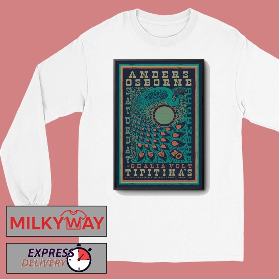 Anders Osborne Dec 20 2025 Tipitina’s New Orleans LA Poster shirt