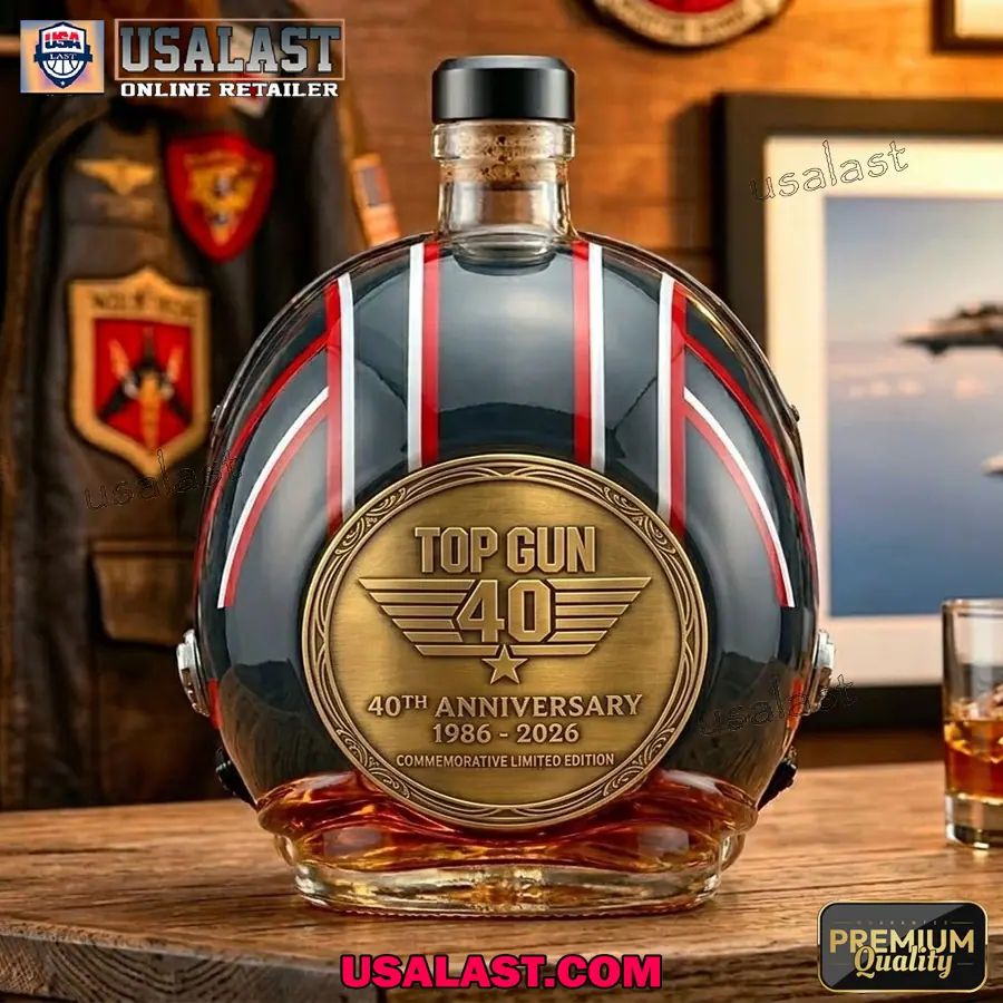 Gun Maverick 40th Anniversary Flight Helmet Decanter