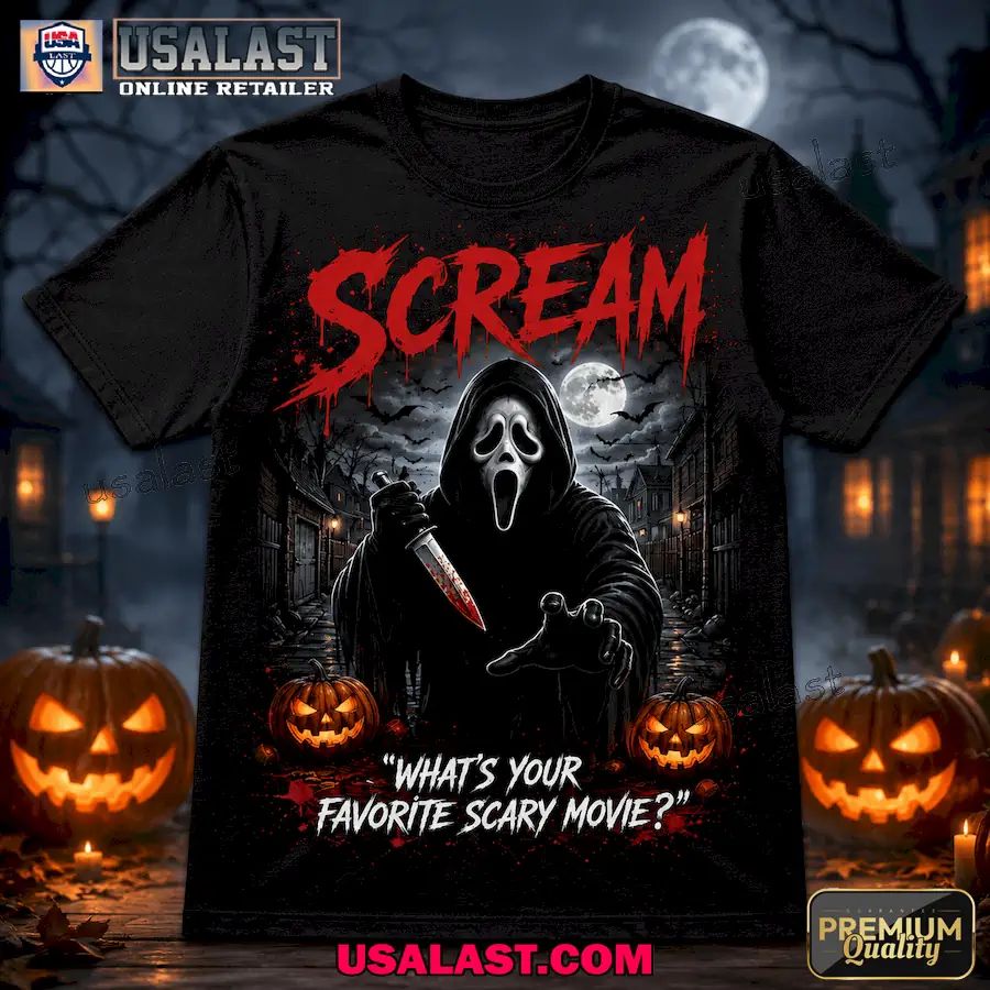 Scream Ghostface Halloween 3D Tee Shirt