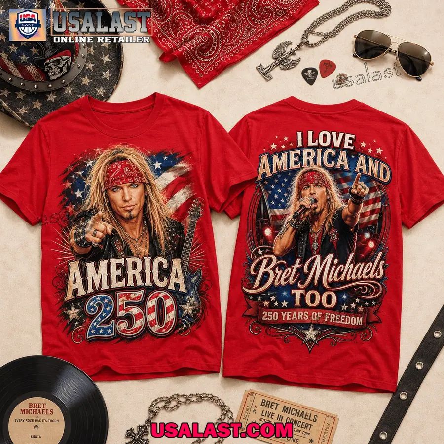 Bret Michaels Us 250th Anniversary 3D Tee Shirt