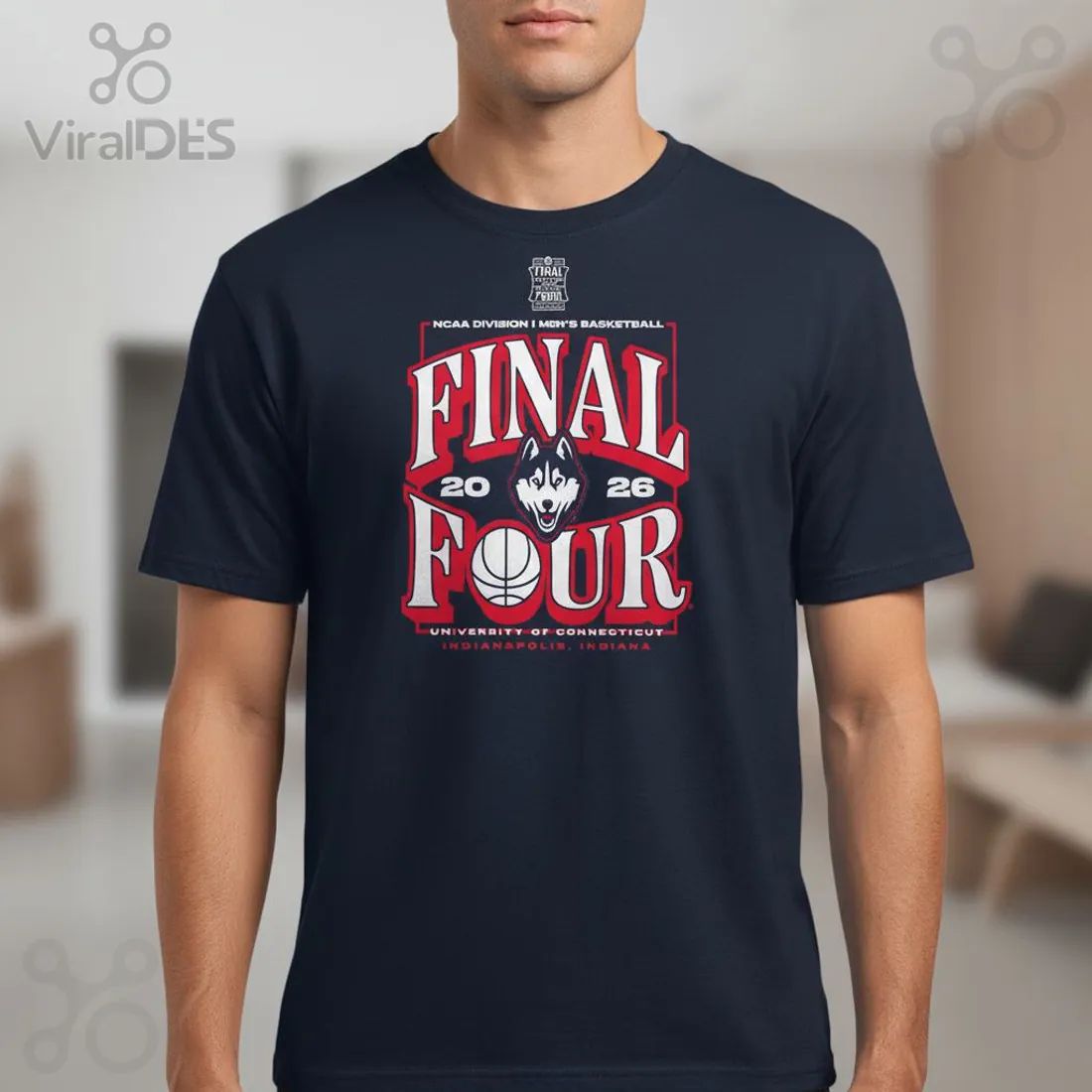 UConn Huskies Final Four 2026 Men’s Basketball Commemorative T-Shirt