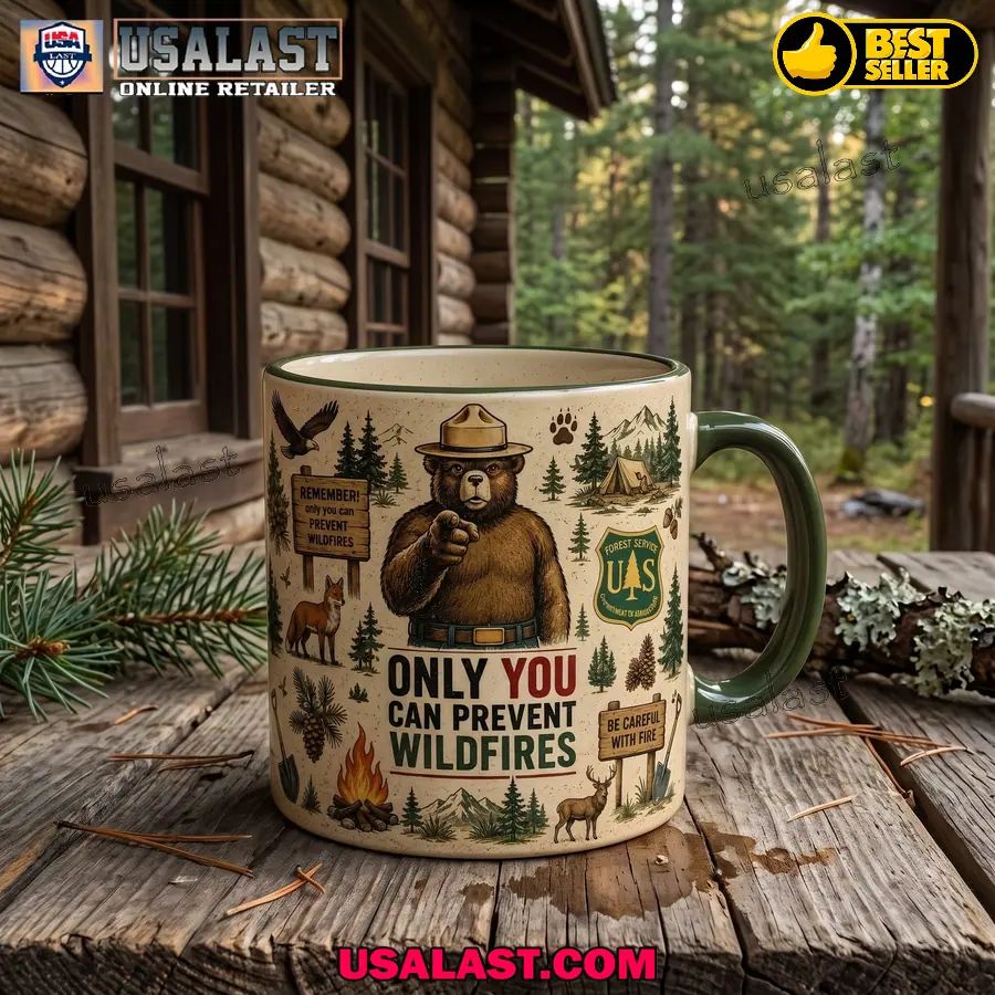 USFS Smokey Bear Only You Can Prevent Wildfires Coffee Mug