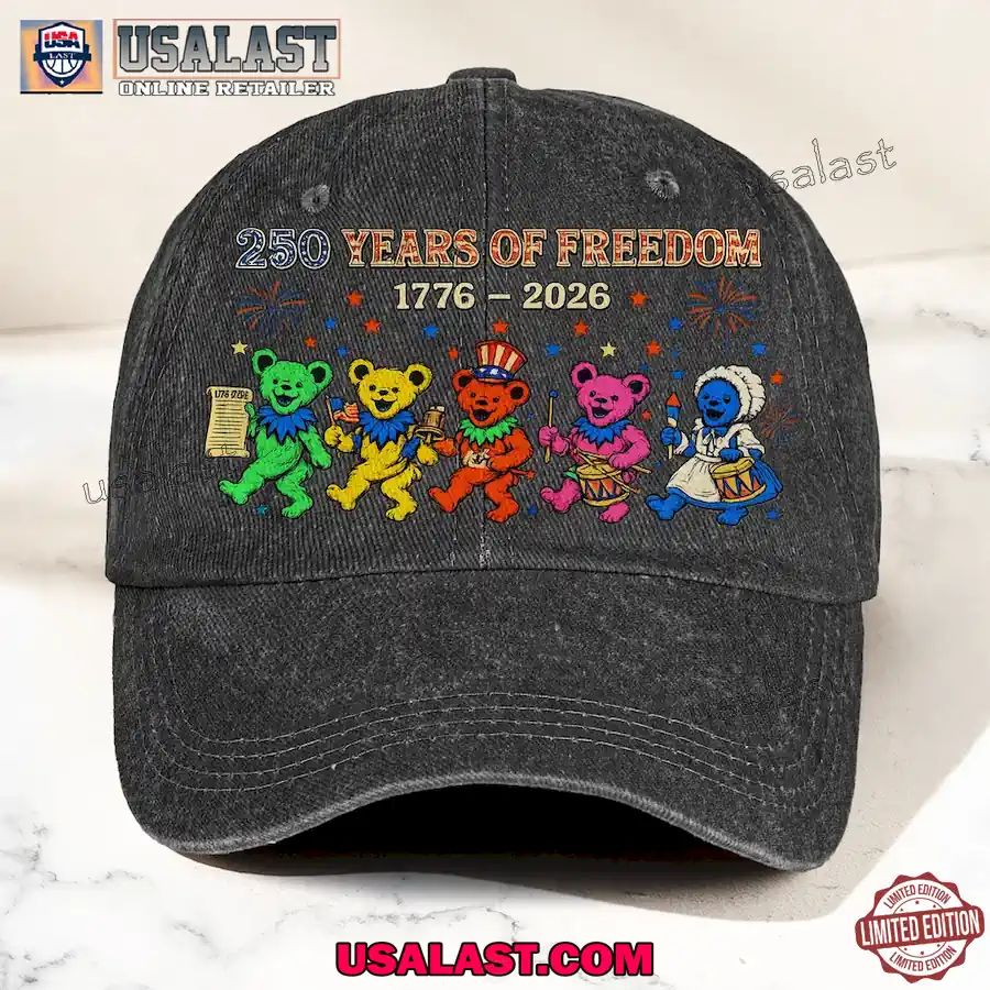 Grateful Dead 250th Anniversary Dancing Bears Denim Cap
