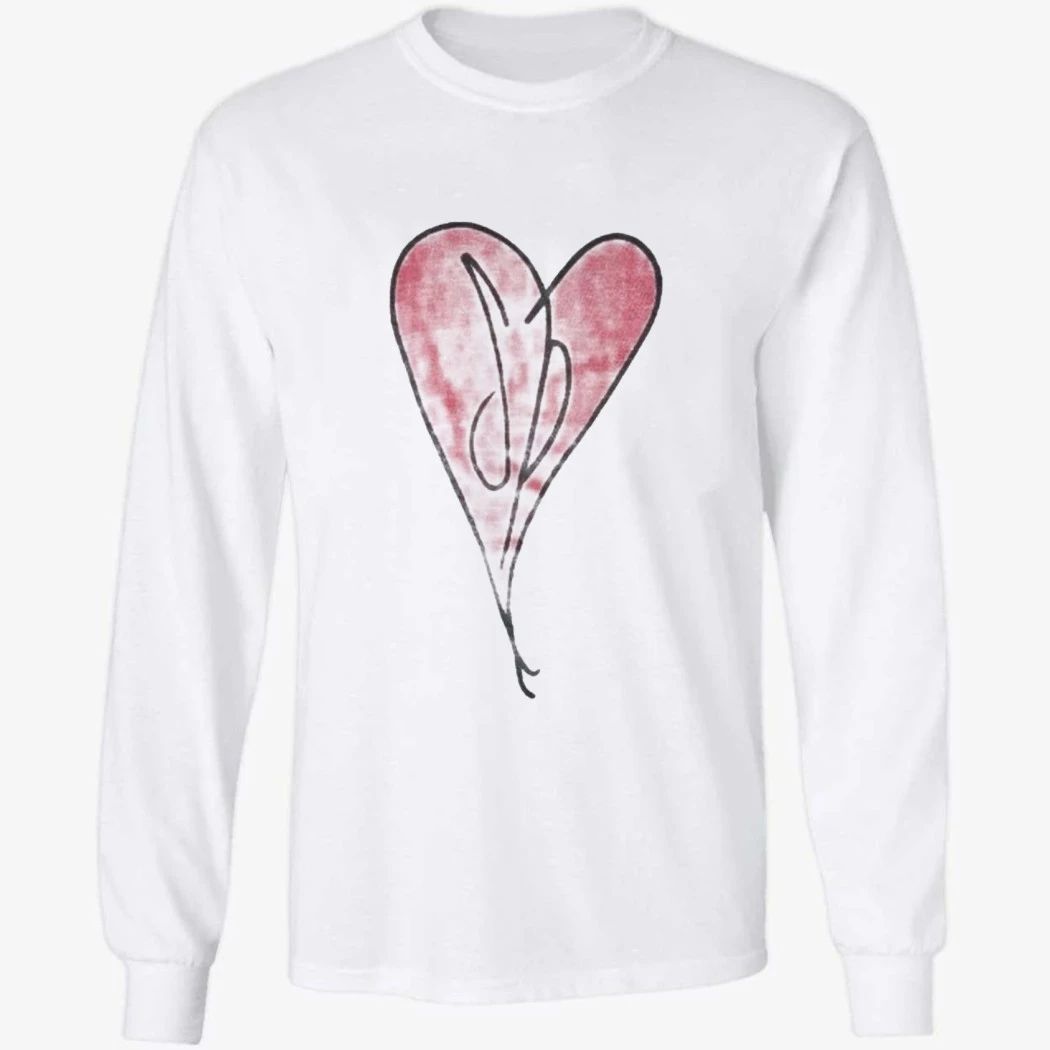 Jaden Mcdaniels Wearing Heart Shirt