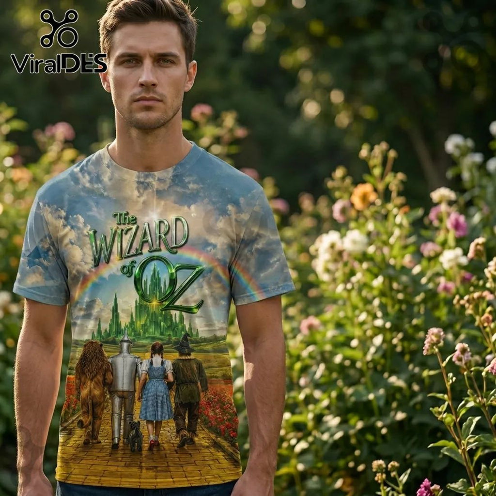 The Wizard of Oz x USA 250th Anniversary Patriotic Gift for Men 3D T-Shirt