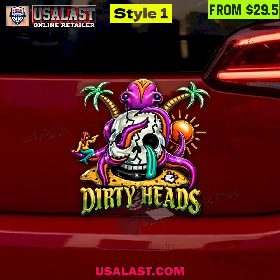 Dirty Heads 3D Car Name Badge