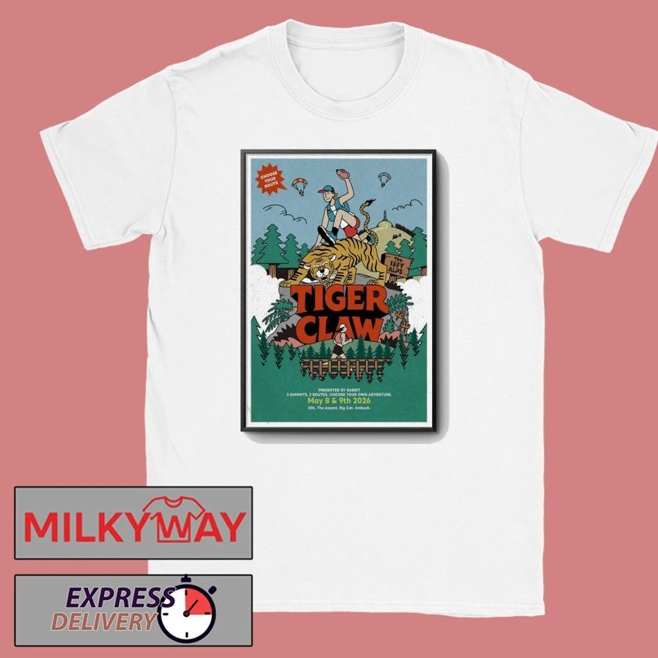May 8-9 2026 Tiger Claw The Ascent Poster Tour shirt