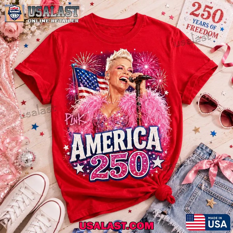 Pink US 250th Anniversary 3D Tee Shirt