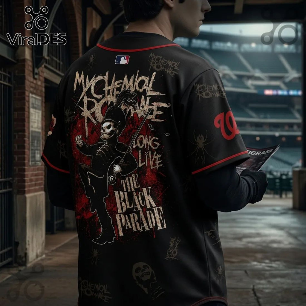My Chemical Romance Washington Nationals Black Parade Baseball Jersey