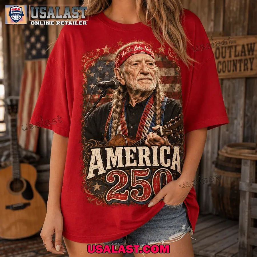 Willie Nelson Us 250th Anniversary 3D Tee Shirt
