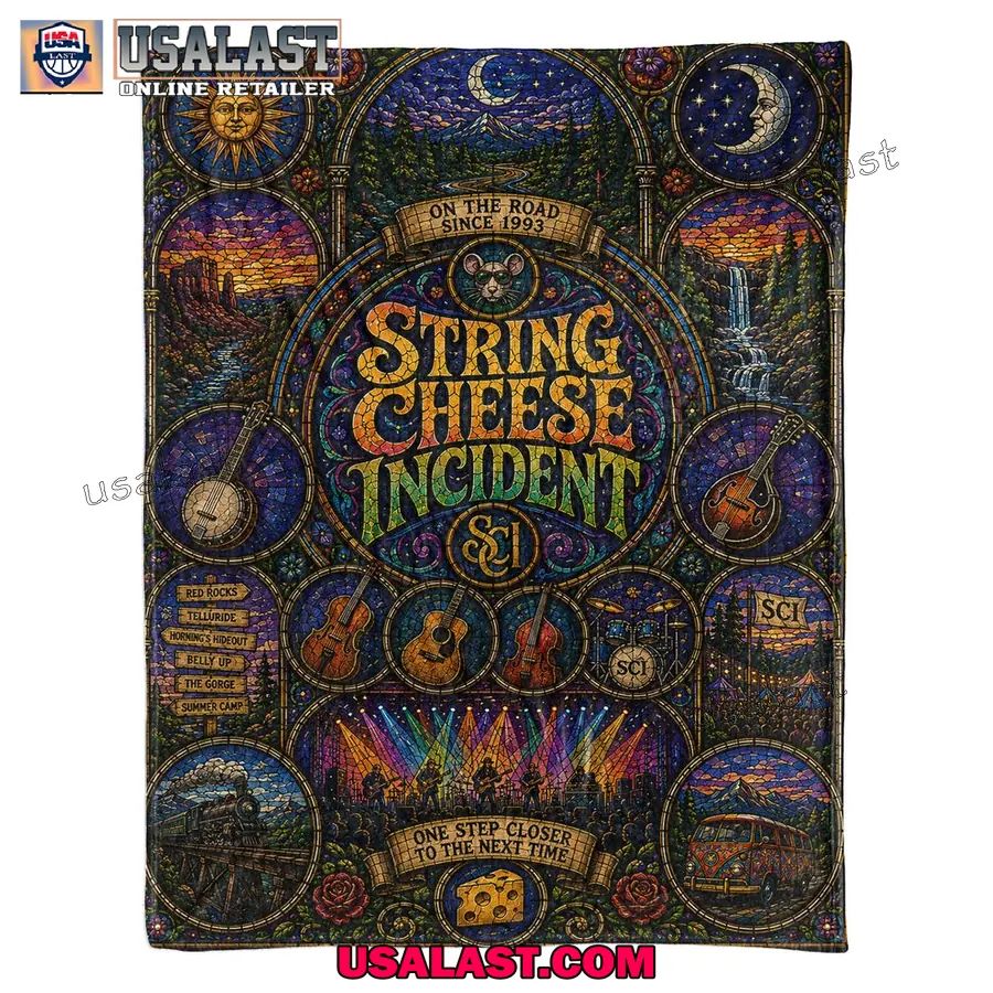 The String Cheese Incident On The Road Since 1993 Commemorative Quilt Blanket