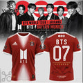 BTS World Tour Arirang x FC Bayern Munich Red Shirt