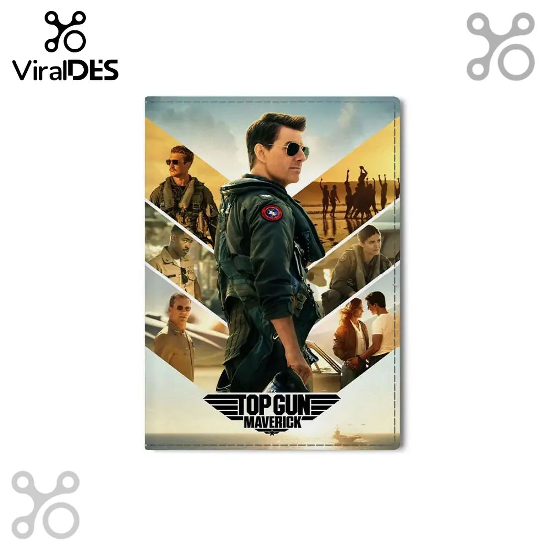 Gun Maverick Movie Fandom Leather Passport Cover