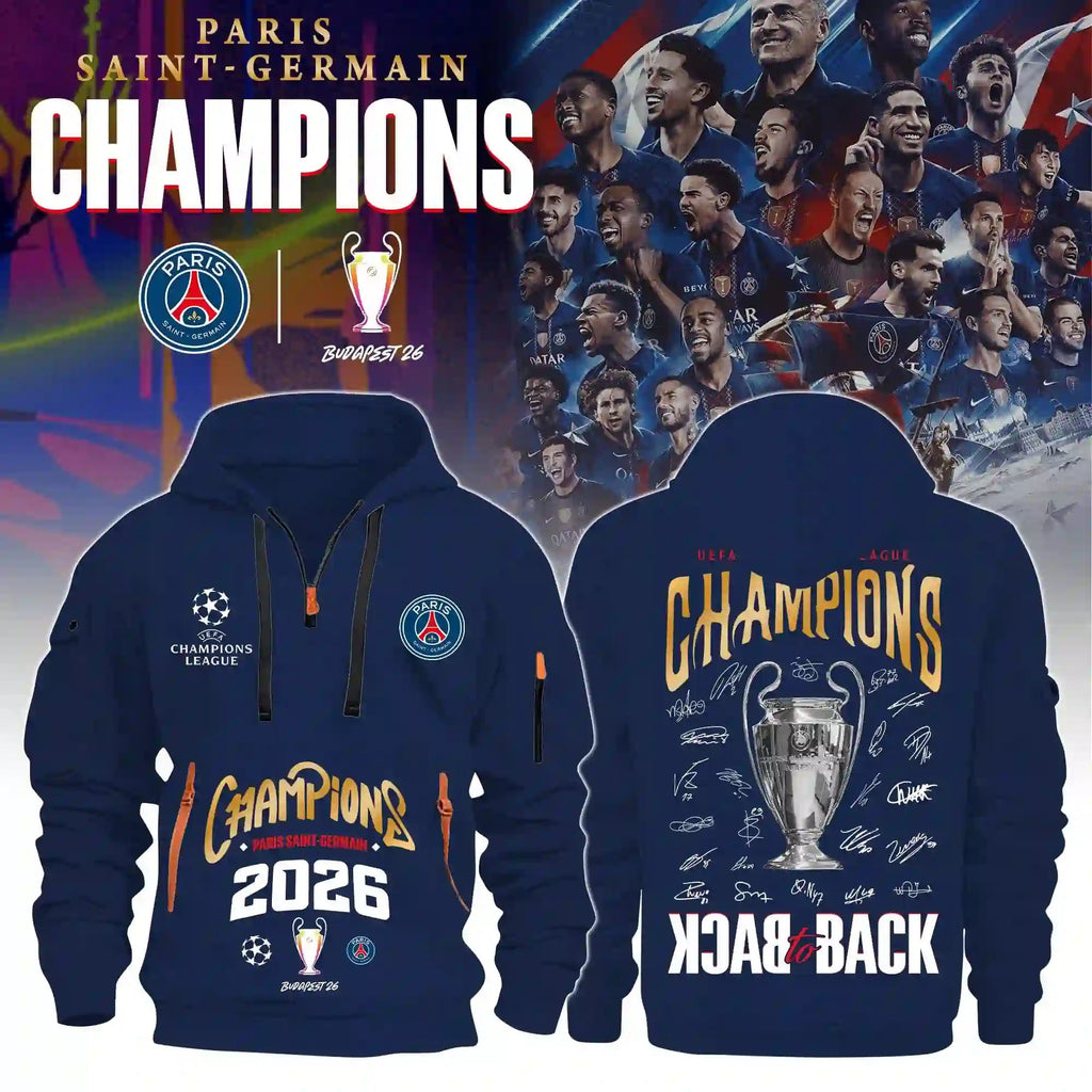 Paris Saint-Germain UEFA Champions League 2026 Navy Hoodie